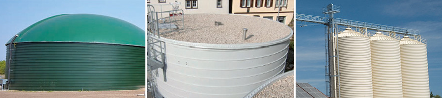 Lipp tank with conical steel roof