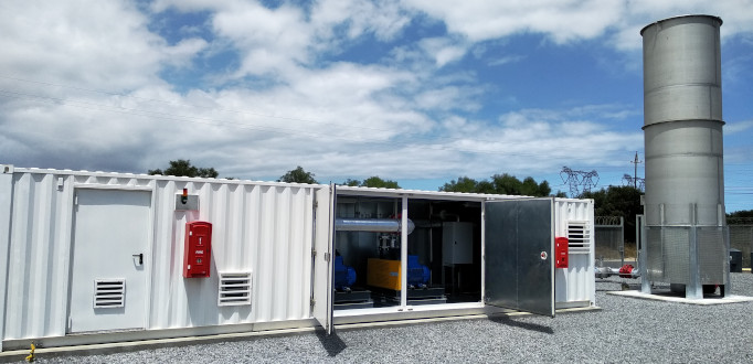 MGP 2500 containerised flare plant at Vissershok Landfill